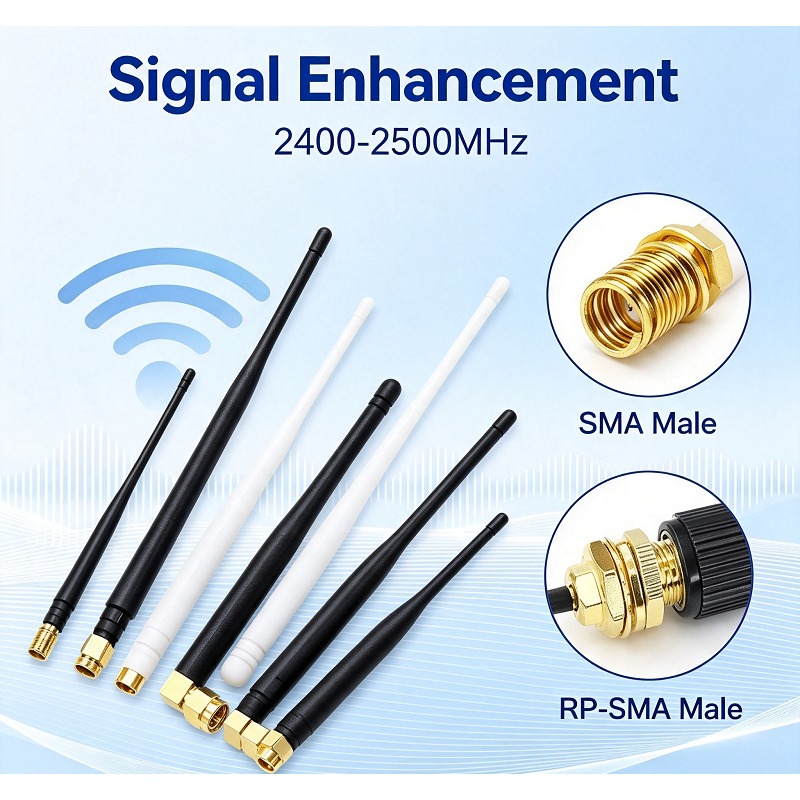 Antenna 2.4Ghz - WiFi Anteni 6DBI 2.4GHz Katlanabilir Tutkal