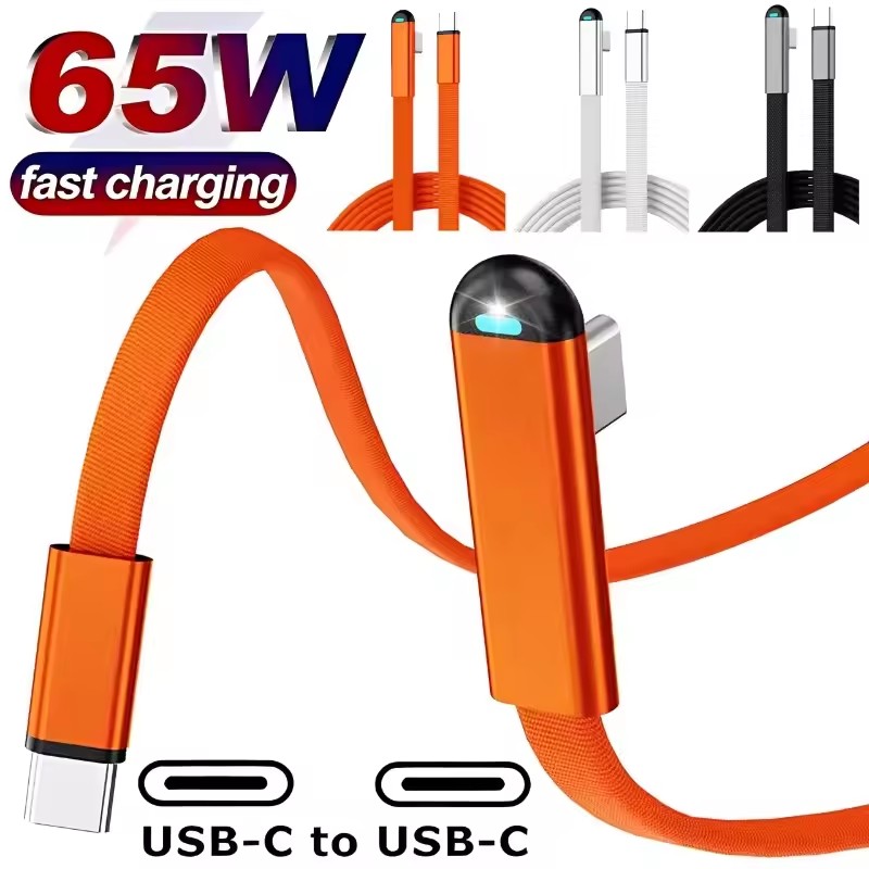 Usb C Cable - 65W USB-C'den USB-C'ye Süper Hızlı Şarj