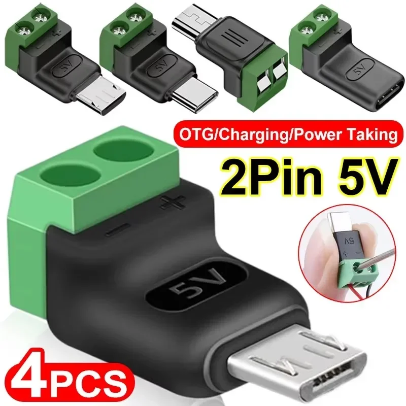 Screw Terminal Block - 1-4 Adet Lehim Gerektirmeyen USB C