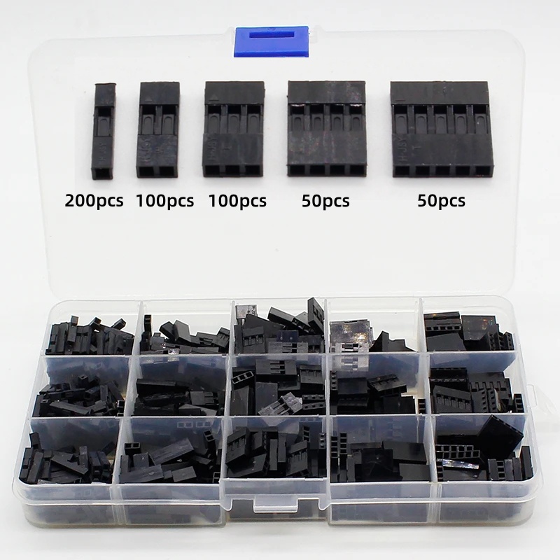 Jumper Wire Kit - 500 adet, kutulu, 2,54 mm aralıklı,
