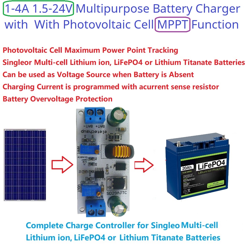 MPPT güneş şarj regülatörü mod - Li Ion Charger Module incelemesi ve fiyatı