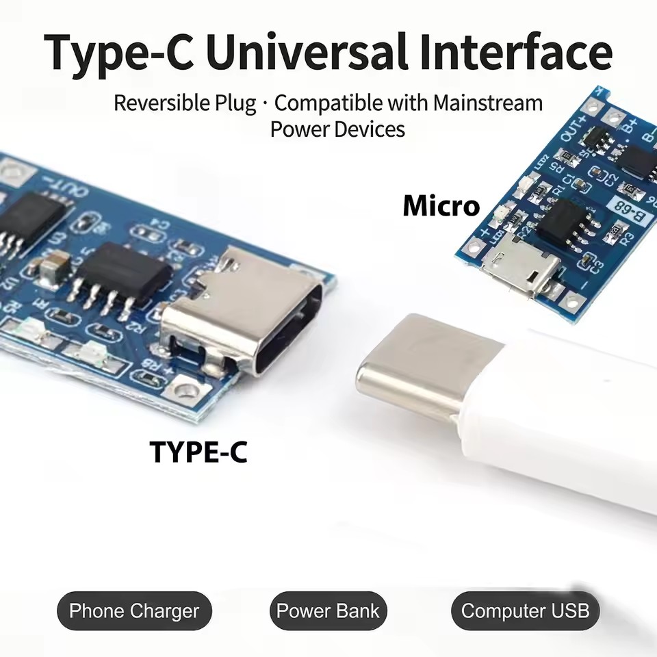 1-20 Adet Tip-C/Mikro/Mini USB - Li Ion Charger Module incelemesi ve fiyatı