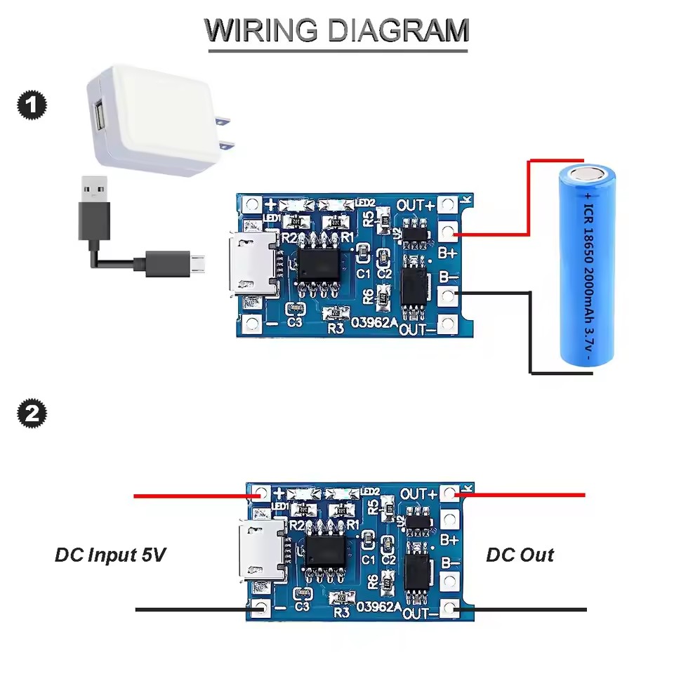 1-20 Adet Tip-C/Mikro/Mini USB - Li Ion Charger Module incelemesi ve fiyatı