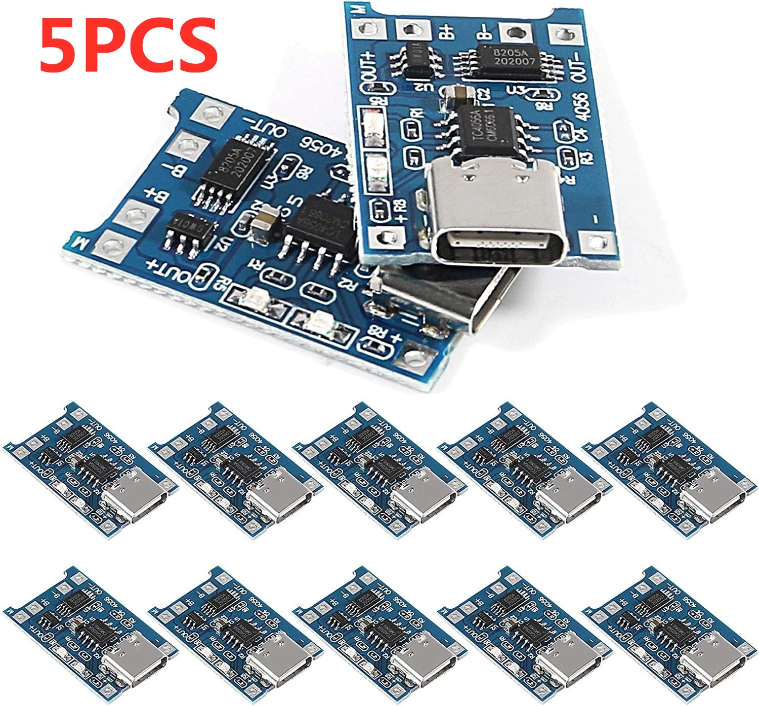 2/5 adet tip-c mikro Mini 5V1A - Li Ion Charger Module incelemesi ve fiyatı