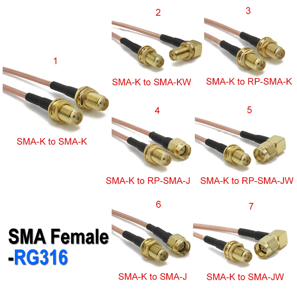 RG316 SMA SMA/RP SMA Erkek Tak - Jumper Wire Kit incelemesi ve fiyatı